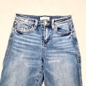 Flying Monkey High Rise Boot Jeans Women's Size 25 Distressed Frayed Hem